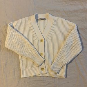 Everlane Texture Cotton Crop Cardigan